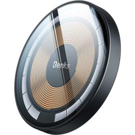 Benks W09 15W Siyah Şeffaf Görünümlü Magsafe Wireless Şarj Aleti