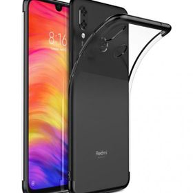 Benks Xiaomi Redmi Note 7 Köşeleri Renkli Şeffaf Kamera Korumalı Kılıf
