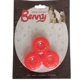 Benny Kırmızı 9x9 cm Üçlü Halka Köpek Oyuncağı