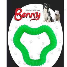 Benny Neon Yeşil 11x10 cm Sert Köpek Oyuncağı