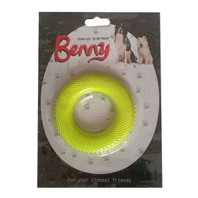 Benny Sarı 9.5 cm Yuvarlak Köpek Oyuncağı