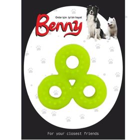Benny Yeşil 9x9 cm Üçlü Halka Köpek Oyuncağı