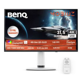 BenQ EX321UZ 31.5 inç 240Hz 0.03ms OLED 4K Gaming Monitör