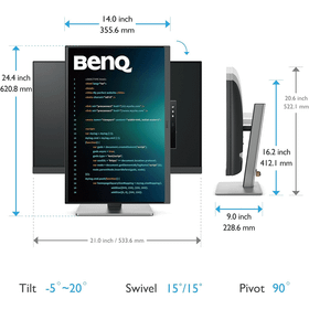 BenQ RD240Q 24.1 inç 60Hz 5ms WQXGA IPS USB C Eye Care Anti Glare Monitör