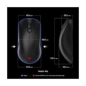 BenQ Zowie FK2-DW Siyah Şarjlı Optik Kablolu Gaming Mouse