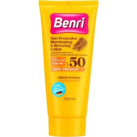 Benri 100 ml SPF50 Güneş Parıltılı Losyon