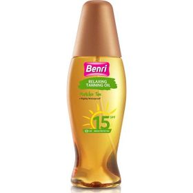Benri 150 ml 50 SPF Matcha Tea Rahatlama Etkili Bronzlaştırıcı Yağ