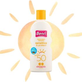 Benri 150 ml 50SPF Hassas Koruma Güneş Sütü