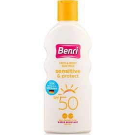 Benri 150 ml 50SPF Hassas Koruma Güneş Sütü