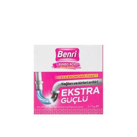 Benri 75 gr Granül Lavabo Açıcı (3 adet)
