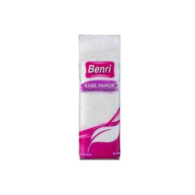 Benri 80 Adet Kare Makyaj Temizleme Pamuğu