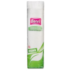 Benri 80 Adet Organik Makyaj Temizleme Pamuğu
