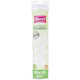 Benri 80 Adet Organik Makyaj Temizleme Pamuğu