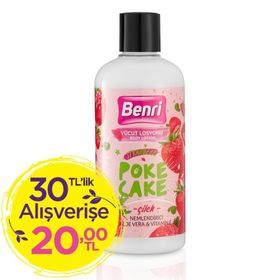 Benri Çilek Poke Cake 500 ml Vücut Losyonu