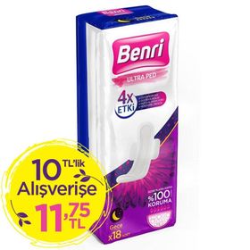 Benri Gece 18'li Hijyenik Ped