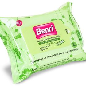 Benri Kuru ve Hassas Ciltler İçin 25'li Makyaj Temizleme Mendili
