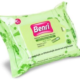 Benri Kuru ve Hassas Ciltler İçin 25'li Makyaj Temizleme Mendili