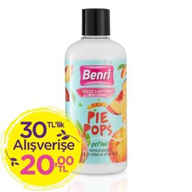 Benri Şeftali Pie Pops 500 ml Vücut Losyonu