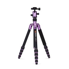 Benro Mefoto Purple A-1350q1 Roadtrip Aluminum Travel Tripod Kit