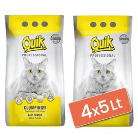 Bentonit 4x5 lt İnce Taneli Pudra Kokulu Kedi Kumu