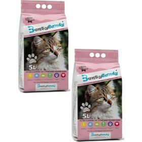 BentySandy 5 lt İnce Bentonit Bebek Pudralı Kedi Kumu