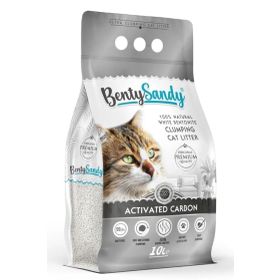 BentySandy Aktif Karbonlu Topaklanan İnce Taneli 10 lt Kedi Kumu