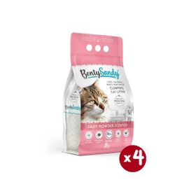 BentySandy Bebek Pudrası Kokulu Topaklanan 5x4 lt Kedi Kumu
