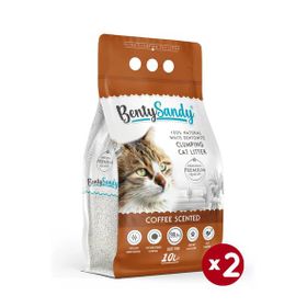 BentySandy Kahve Kokulu İnce Taneli 2x10 lt Kedi Kumu