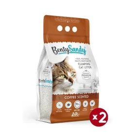 BentySandy Kahve Kokulu İnce Taneli 2x10 lt Kedi Kumu