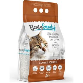 BentySandy Kahve Kokulu Topaklanan 5 lt Kedi Kumu