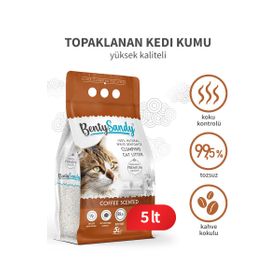 BentySandy Kahve Kokulu Topaklanan 5 lt Kedi Kumu