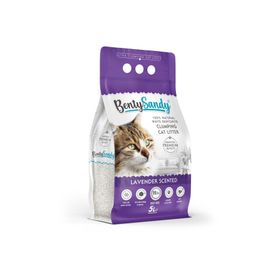 BentySandy Lavanta Kokulu Topaklanan İnce Taneli 5 lt Kedi Kumu