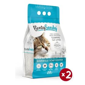 BentySandy Marsilya 2x10 lt Sabun Kokulu Kedi Kumu