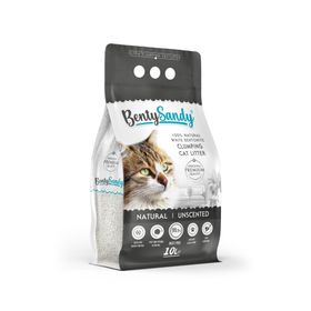 BentySandy Naturel Kokusuz Topaklaşan 10 lt Kedi Kumu