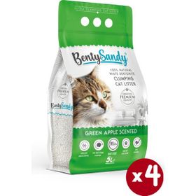 BentySandy Yeşil Elma Kokulu 4x5 lt Kedi Kumu