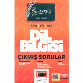 Benzersiz Dil Bilgisi Çıkmış Sorular KPSS-TYT-MSU 2007-2022 - Yargı Yayınları