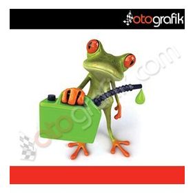 Benzinci Kurbağa Oto Sticker