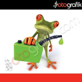 Benzinci Kurbağa Oto Sticker