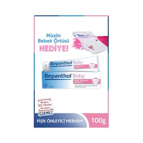 Bepanthol 100 gr Baby Pişik Önleyici Merhem+ Müslin Bebek Örtüsü