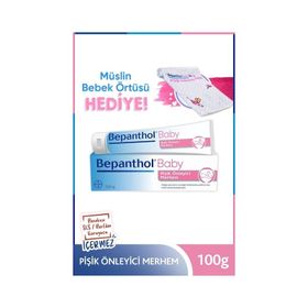 Bepanthol 100 gr Baby Pişik Önleyici Merhem+ Müslin Bebek Örtüsü