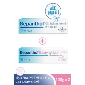 Bepanthol 100 gr Baby Pişik Önleyici Merhem+Bepanthol 100 gr Cilt Bakım Kremi