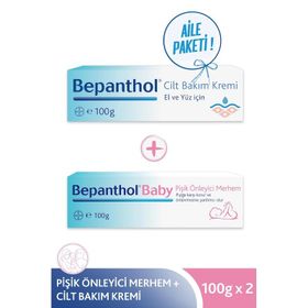 Bepanthol 100 gr Baby Pişik Önleyici Merhem+Bepanthol 100 gr Cilt Bakım Kremi