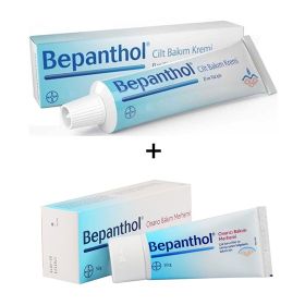 Bepanthol 100 gr Cilt Bakım Kremi + 50 gr Onarıcı Bakım Merhemi