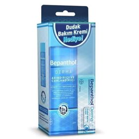 Bepanthol 200 ml Derma Arındırıcı ve Canlandırıcı Yüz Temizleme Jeli+7.5 ml Hediyeli Dudak Bakım Kremi