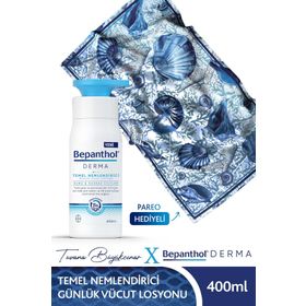Bepanthol 400 ml Derma Temel Nemlendirici Losyon + Tuvana Büyükçınar Tasarımlı Şal
