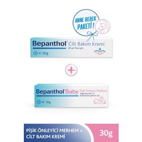 Bepanthol Cilt Bakım Kremi 30 g + Bepanthol Baby 30 g Pişik Önleyici Merhem