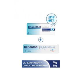 Bepanthol Cilt Bakım Kremi 30 gr Ve Onarıcı 50 gr Bakım Merhemi