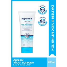 Bepanthol Derma 200 ml Temel Nemlendirici Kuru ve Hassas Ciltler Günlük Vücut Losyonu
