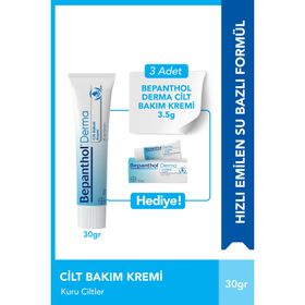 Bepanthol Derma 30 gr Cilt Bakım Kremi + 3x3.5 gr Cilt Bakım Kremi