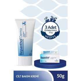Bepanthol Derma 50 gr Cilt Bakım Kremi + 3x3.5 gr Cilt Bakım Kremi